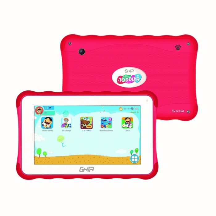 Tablet Ghia Toddler 7 PulgA133 Quadcore2Gb Ram32Gb Rom 2CamWifiBluetooth2500MahAndroid 11 Go Roja GT133R2 - GT133R2