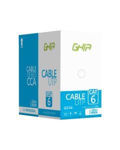 Bobina de Cable Ghia Cat 6 Utp Calibre 24awg 305 Mts Color Azul Modelo GCB-006