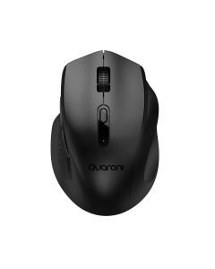 Mouse Inalambrico Ergonomico Quaroni 2400 DPI Optico Color Negro Modelo MICTN1
