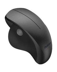 Mouse Inalámbrico Quaroni Ergonomico 3 Scroll lateral Receptor 2.4 Color Negro Modelo MICON1