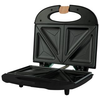 Sandwichera Mirati Home Doble Parrilla 750W Color Negro Modelo MBS01N