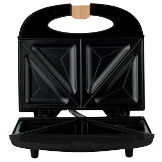 Sandwichera Mirati Home Doble Parrilla 750W Color Negro Modelo MBS01N