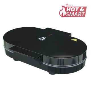 Parrilla para Hotcakes Mirati Home Doble Parrilla Antiadherente Color Negro Modelo MBP01N