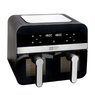 Freidora de Aire Mirati Cap 9 Litros 2 Canastas 4.5 Cada una con Ventana de Supervisión Incluye Regulación de Temperatura Individual Modelo MFA13