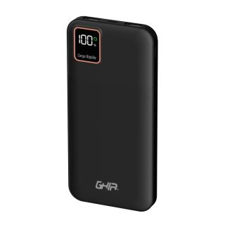  Powerbank Ghia Batería Portátil de Carga Rápida 10000 mAh Color Negro Modelo GAC-241