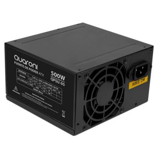 Fuente de poder Quaroni 500w 24 Pines 2 Sata Filtro EMC 4 Pin P4 Modelo QPSU-05
