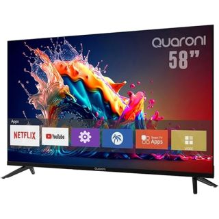 Televisión Smart Netflix 4K 58” pulgadas Quaroni - vista frontal
