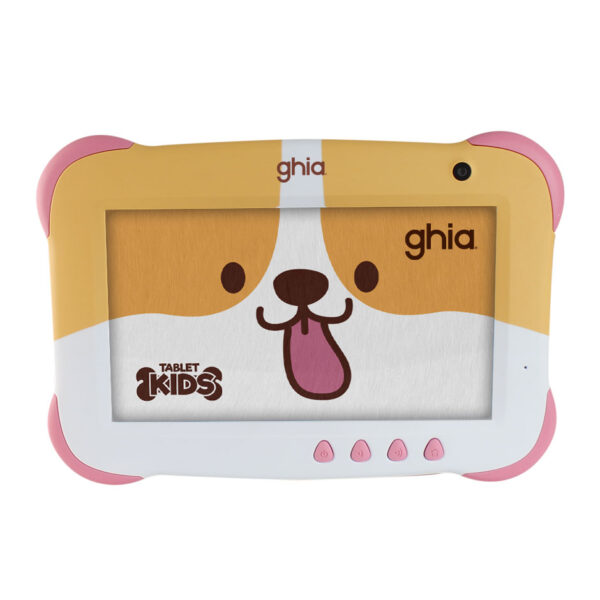 Tablet Para Niños Ghia 7 Pulgadas 1GB RAM 16GB ROM WiFi Android 9 Perrito Modelo GTKIDS7DG