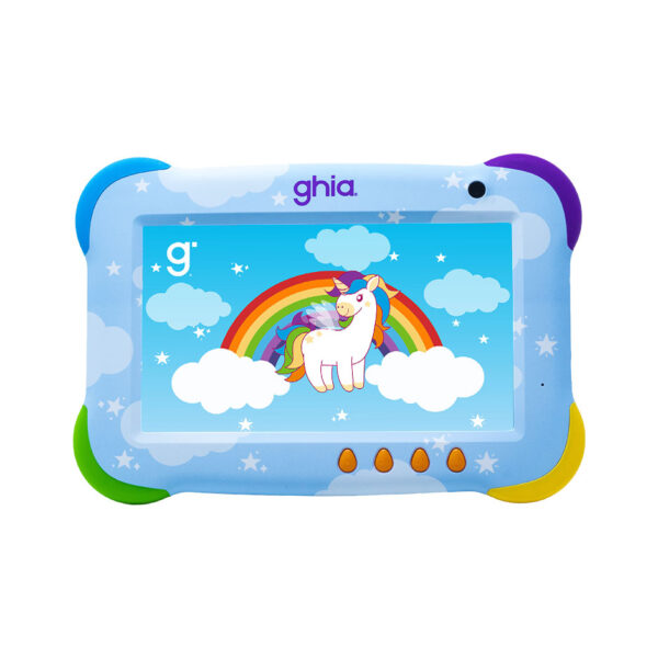 Tableta Kids Ghia Unicornio 4GB Ram 64GB Pantalla IPS 7 Pulg Android 15 Modelo GK333U25